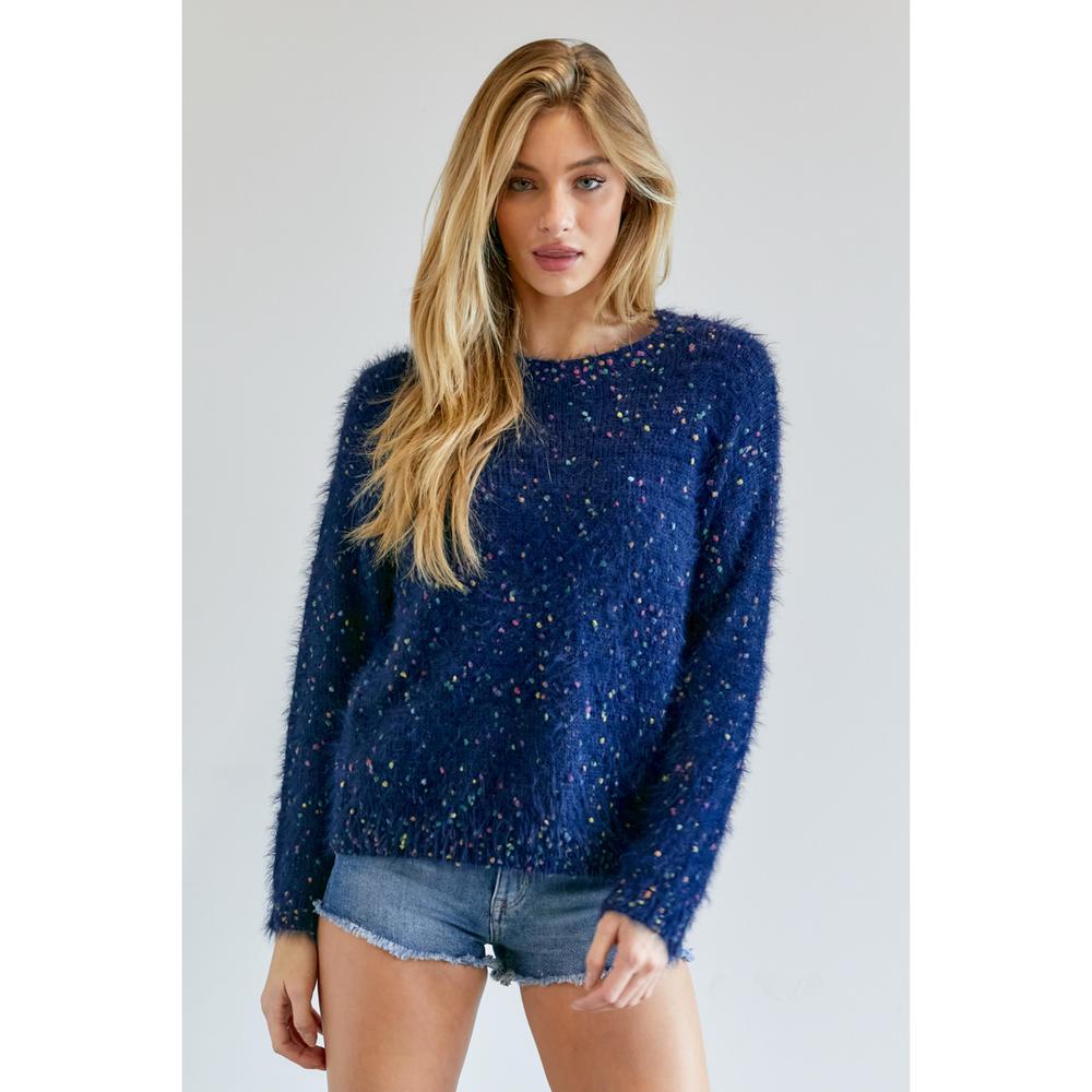 Cute Multi Color Polak Dot Sweater - Picture 1 of 8